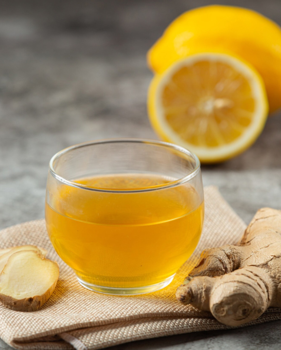 trị ho bằng Trà gừng mật ong